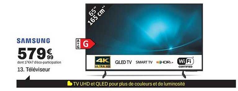 TV UHD et QLED pour plus de couleurs et de luminosité