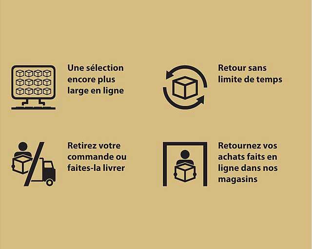 Une sélection encore plus large en ligne
