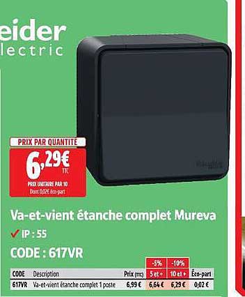 Va-et-vient étanche complet Mureva