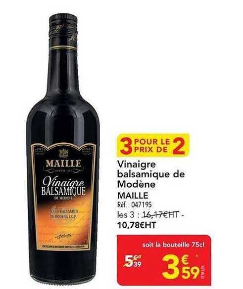 Vinaigre balsamique de Modène MAILLE