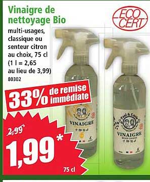 Vinaigre de nettoyage Bio