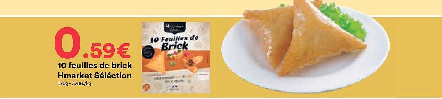 10 feuilles de brick Hmarket Sélection