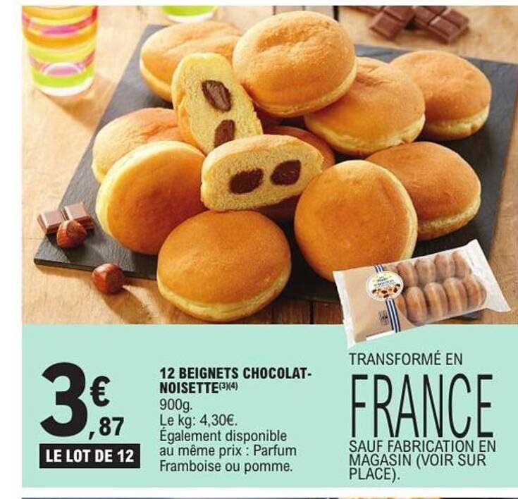 12 BEIGNETS CHOCOLAT-NOISETTE(3X4)