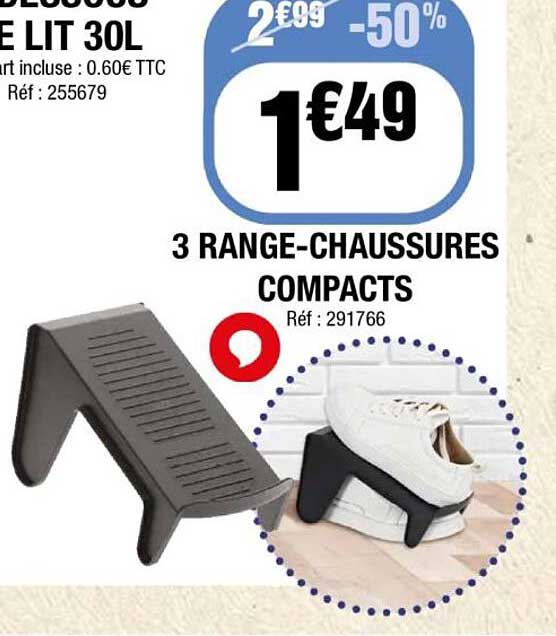 3 RANGE-CHAUSSURES COMPACTS
