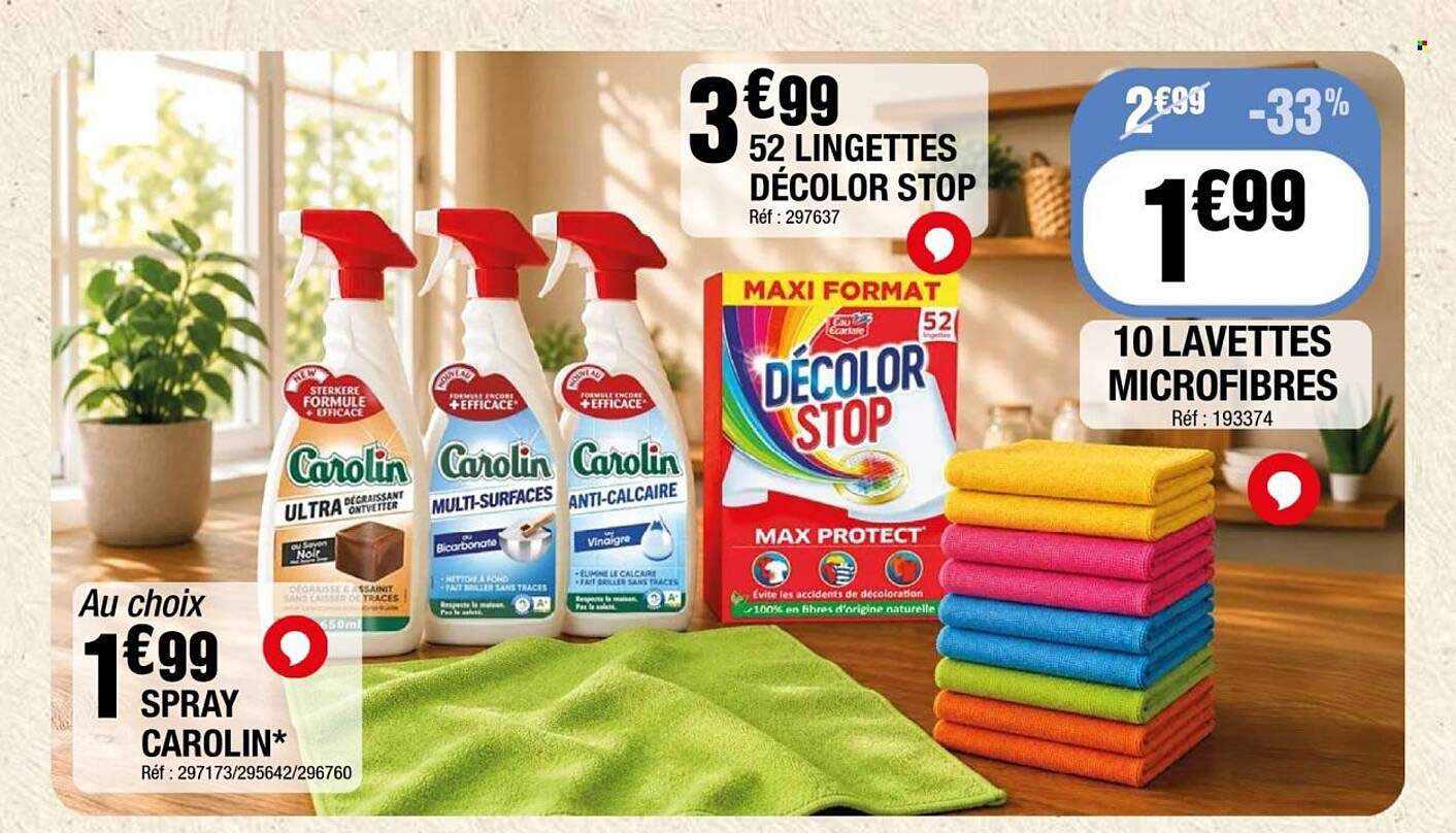 52 LINGETTES DÉCOLOR STOP