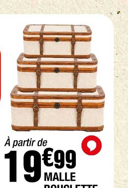 À partir de 19€99 MALLE BOÎTE