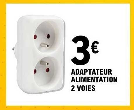 ADAPTATEUR ALIMENTATION 2 VOIES