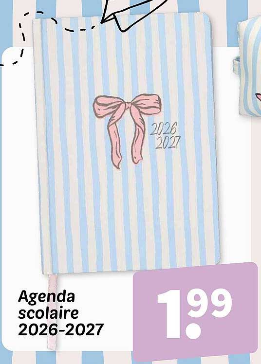 Agenda scolaire 2026-2027
