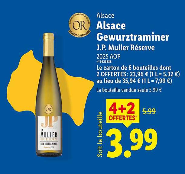 Alsace Gewurztraminer J.P. Muller Réserve