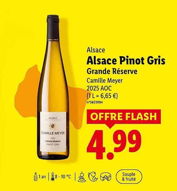Alsace Pinot Gris Grande Réserve Camille Meyer 2025 AOC