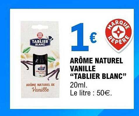 ARÔME NATUREL VANILLE “TABLIER BLANC”