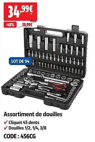 Assortiment de douilles