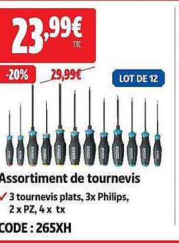 Assortiment de tournevis