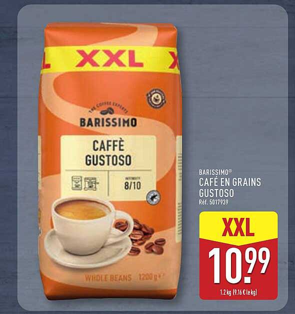 BARISSIMO® CAFÉ EN GRAINS GUSTOSO Réf. 5017939