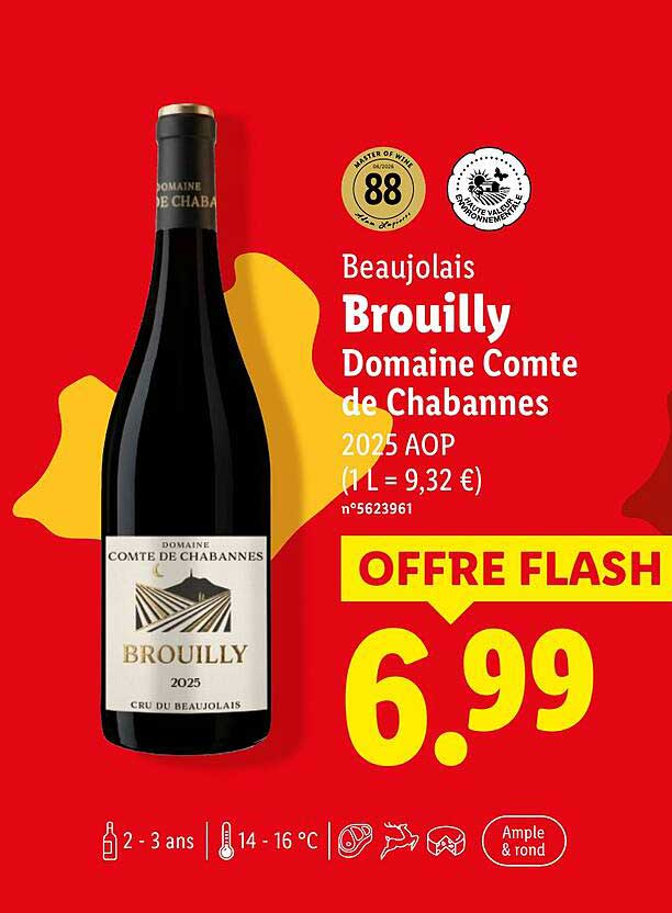 Beaujolais Brouilly Domaine Comte de Chabannes 2025 AOP