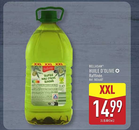 BELLASAN® HUILE D’OLIVE Raffinée. Ref. 5024607