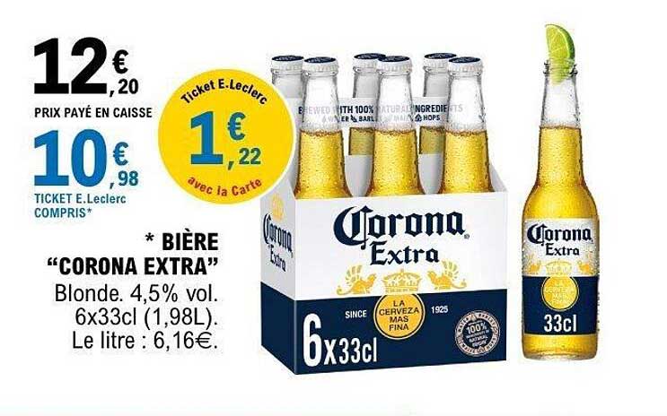 * BIÈRE “CORONA EXTRA”