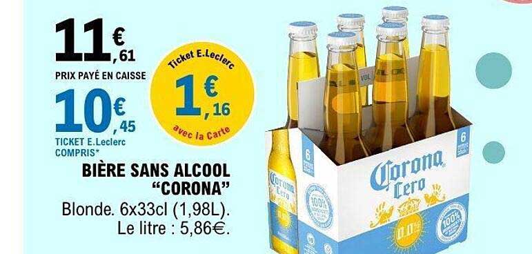 BIÈRE SANS ALCOOL "CORONA"