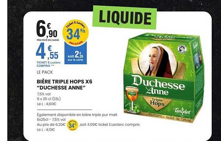 BIERE TRIPLE HOPS X6 “DUCHESSE ANNE”