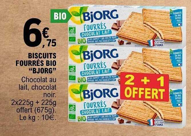 BISCUITS FOURRÉS BIO “BIORG”