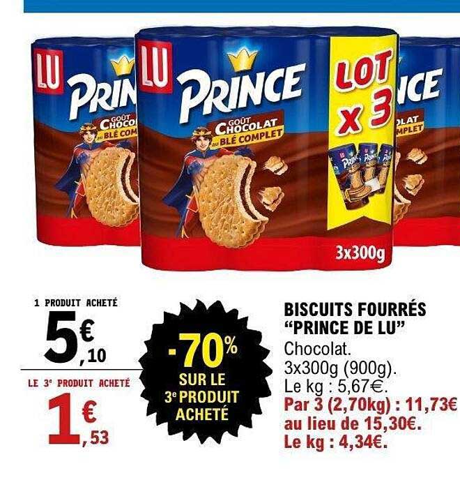BISCUITS FOURRÉS “PRINCE DE LU”