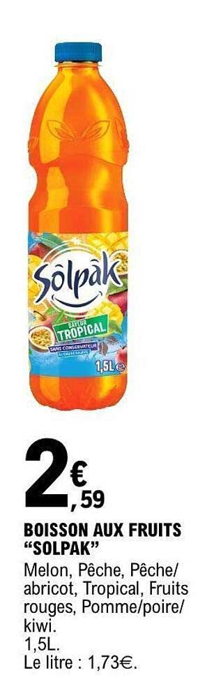 BOISSON AUX FRUITS “SOLPAK”