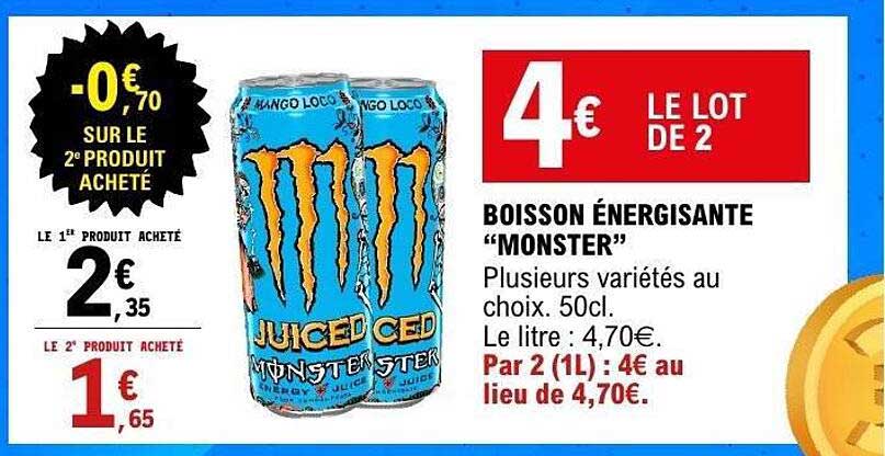 BOISSON ÉNERGISANTE "MONSTER"