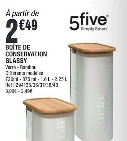 BOÎTE DE CONSERVATION GLASSY