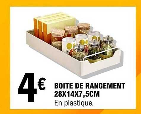 BOITE DE RANGEMENT 28X14X7,5CM