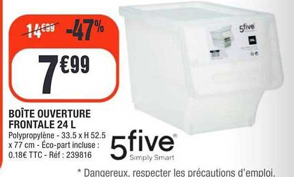 BOÎTE OUVERTURE FRONTALE 24 L