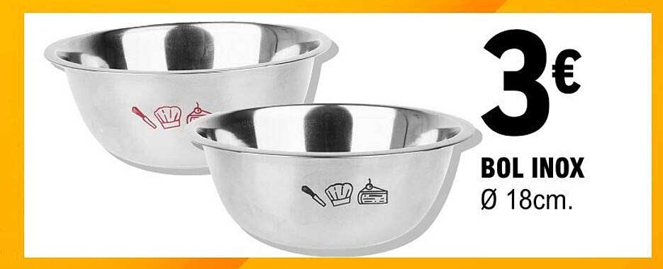 BOL INOX Ø 18cm.