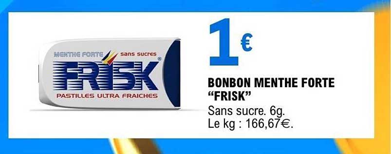 BONBON MENTHE FORTE “FRISK”