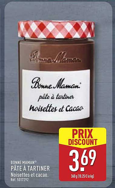 BONNE MAMAN® PÂTE À TARTINER Noisettes et cacao. Réf. 5017292