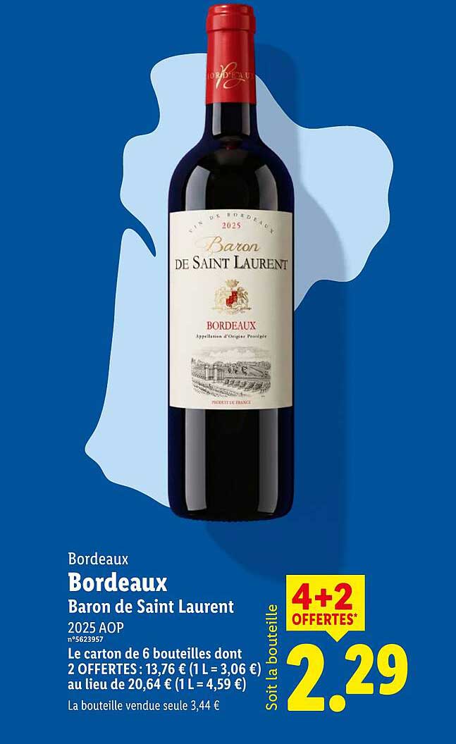 Bordeaux Baron de Saint Laurent 2025 AOP