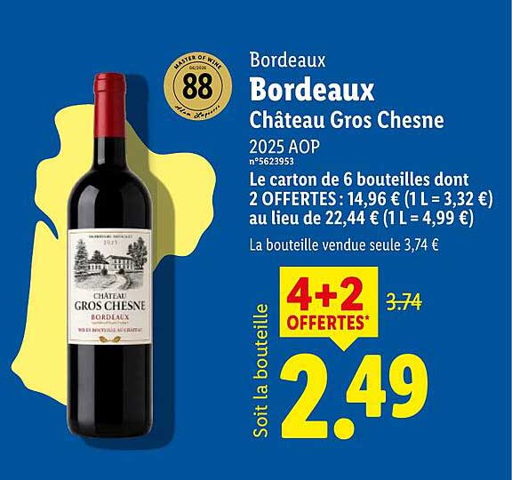 Bordeaux Château Gros Chesne 2025 AOP