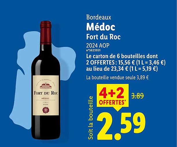 Bordeaux Médoc Fort du Roc 2024 AOP