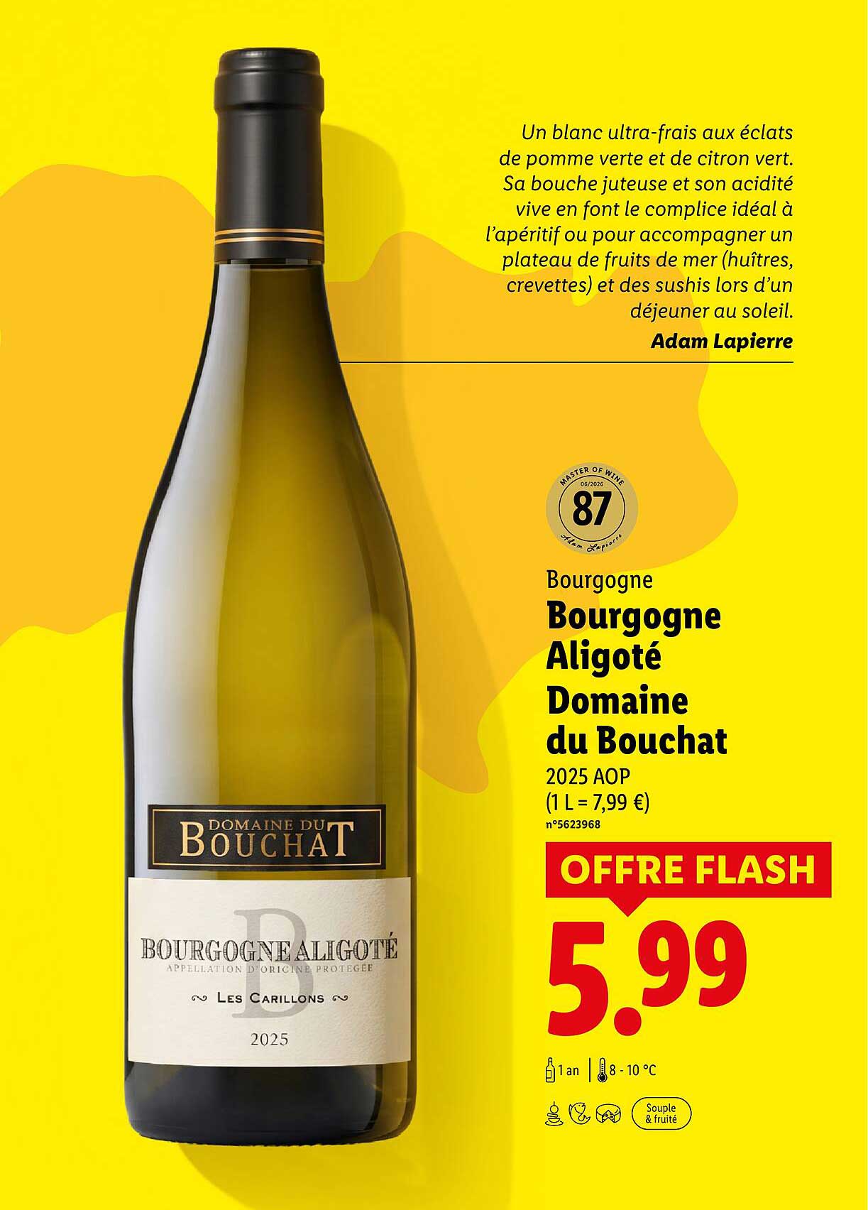 Bourgogne Aligoté Domaine du Bouchat 2025 AOP