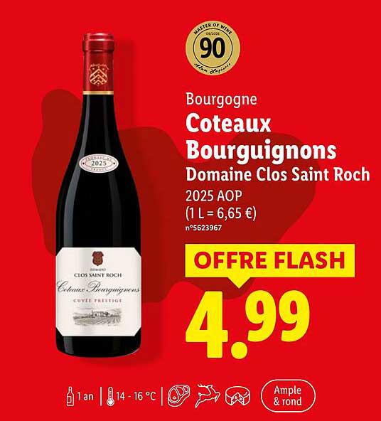 Bourgogne Coteaux Bourguignons Domaine Clos Saint Roch 2025 AOP