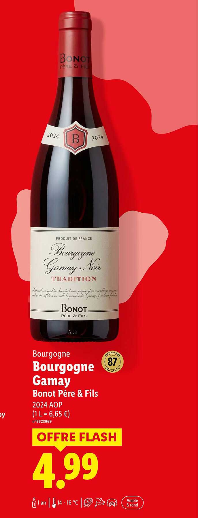 Bourgogne Gamay Bonot Père & Fils 2024 AOP