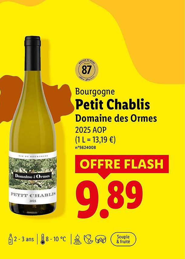 Bourgogne Petit Chablis Domaine des Ormes 2025 AOP