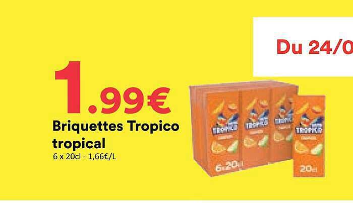 Briquettes Tropico tropical