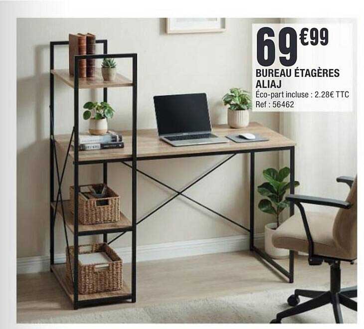 BUREAU ÉTAGÈRES ALIAJ