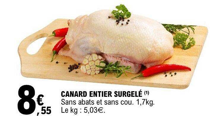 CANARD ENTIER SURGELÉ (1)