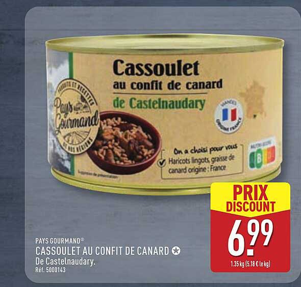 CASSOULET AU CONFIT DE CANARD De Castelnaudary.