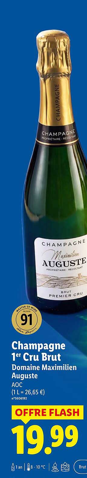 Champagne 1er Cru Brut Domaine Maximilien Auguste AOC