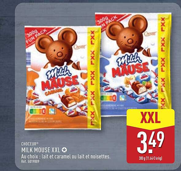 CHOCEUR® MILK MOUSE XXL