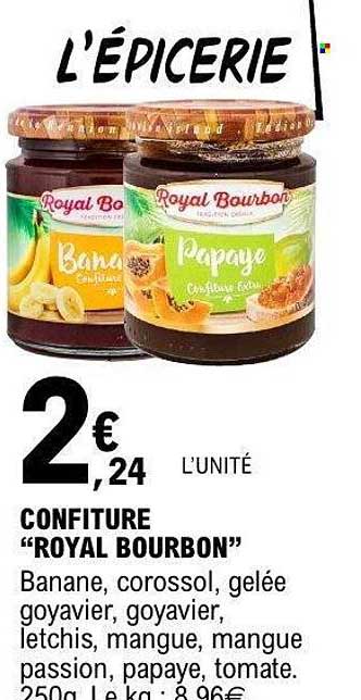 CONFITURE “ROYAL BOURBON”