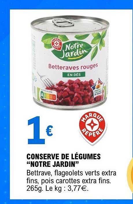 CONSERVE DE LÉGUMES “NOTRE JARDIN”