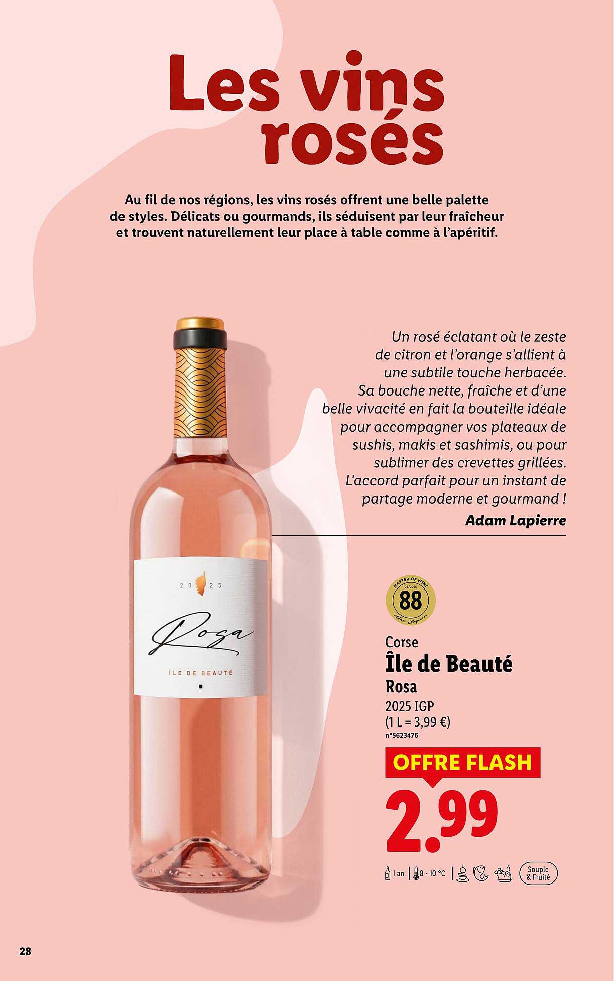 Corse Île de Beauté Rosa 2025 IGP