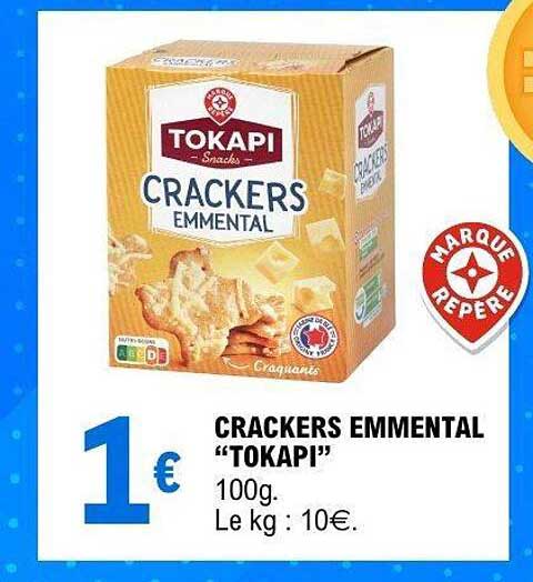 CRACKERS EMMENTAL “TOKAPI” 100g.